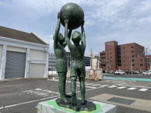 愛知県名古屋市｜青銅像「若さの像」修復・クリーニング