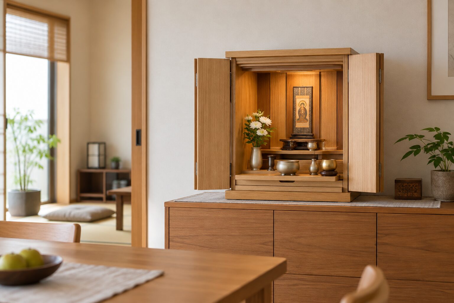 住まいに合わせた小型の仏壇